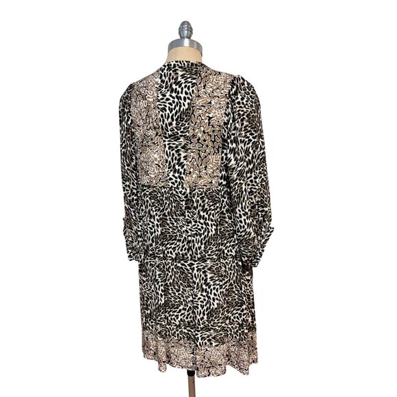 Tyler‎ Boe Animal Print Tassel Tie Shift Dress Small $246 - Picture 3 of 5